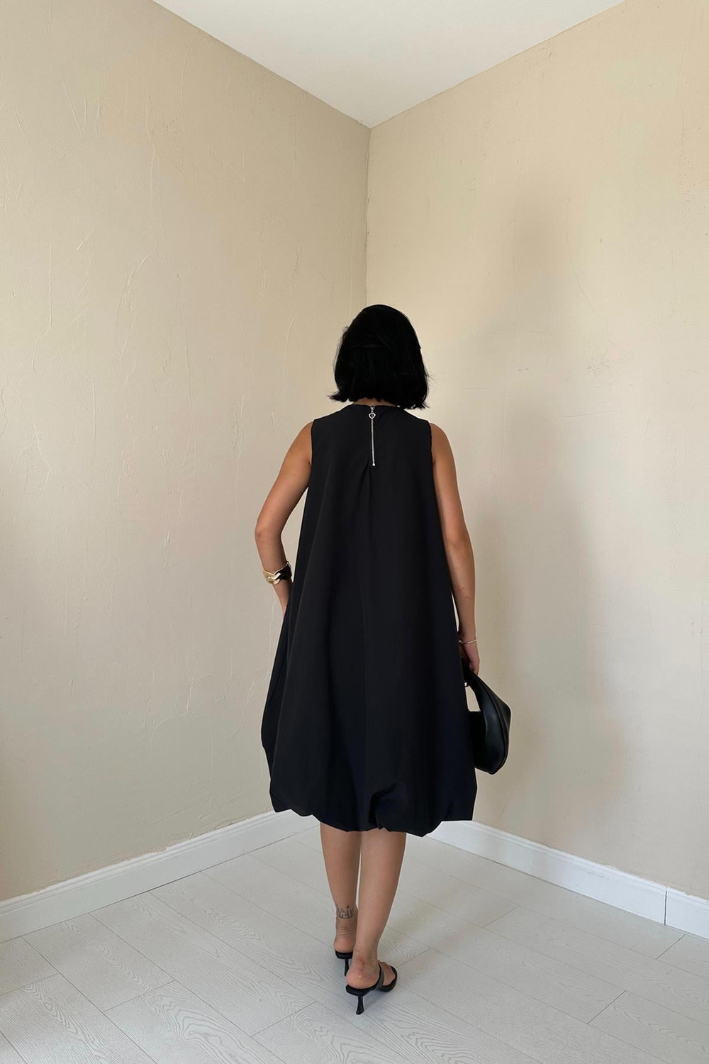 Wholesale Black Balloon Dress