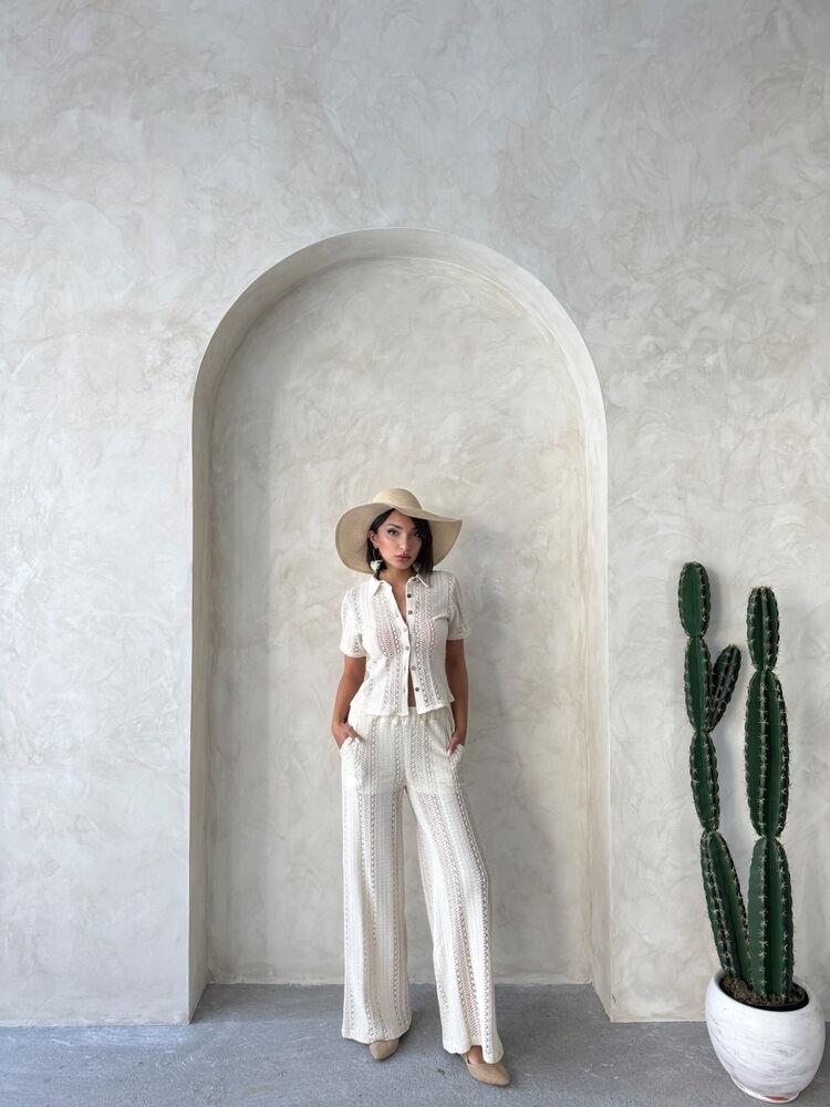 D 2827 Lace Shirt - Raw