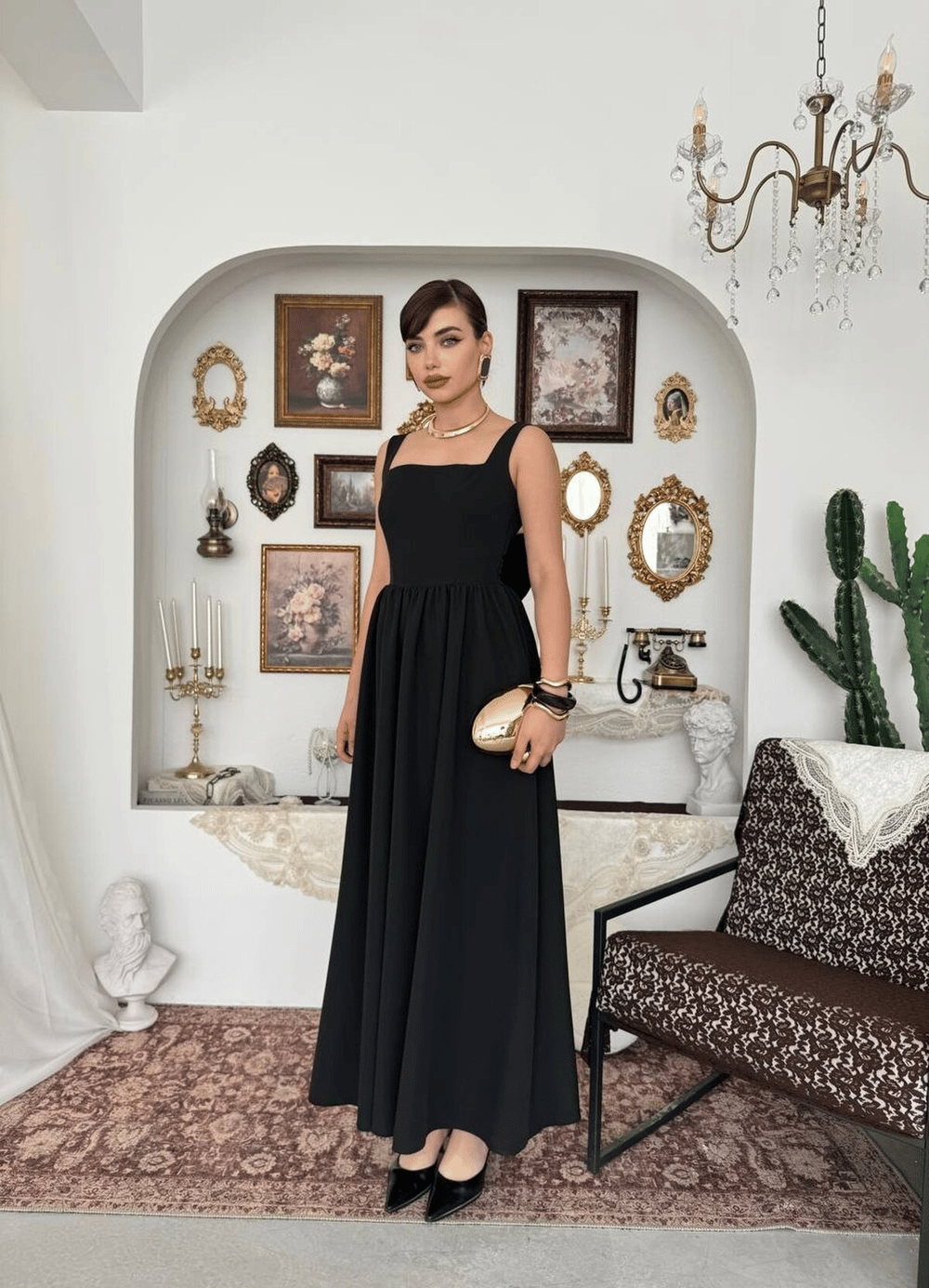 Dinas Dress with Bow Detail