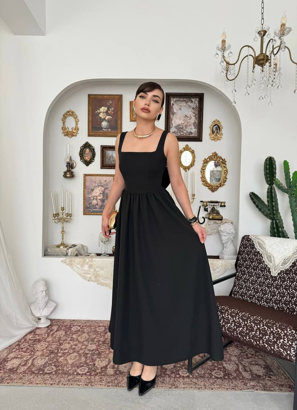 Dinas Dress with Bow Detail
