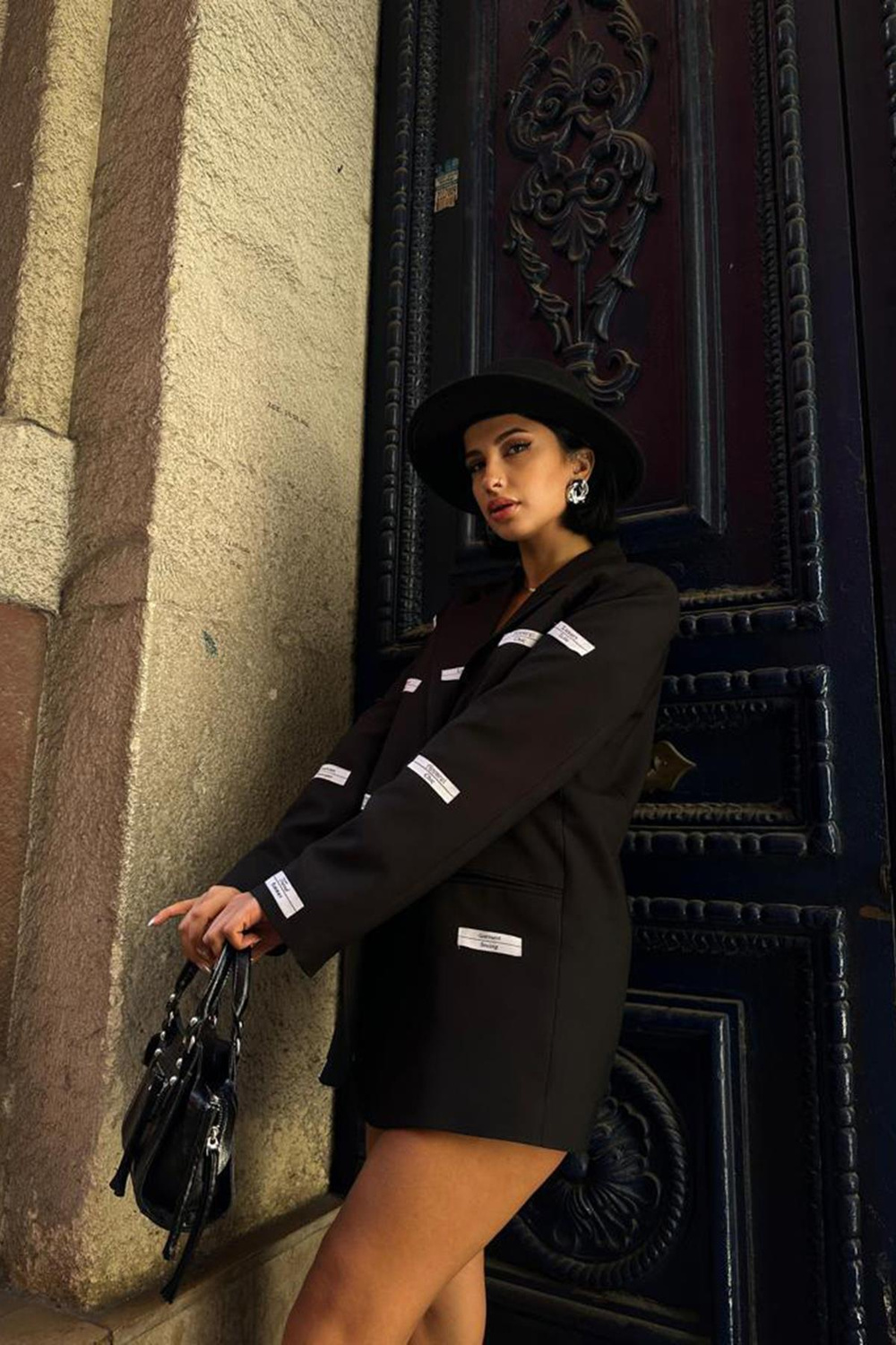 Wholesale Label Detailed Jacket - Black