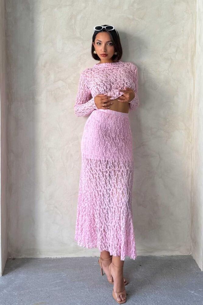 Lace Skirt - Pink