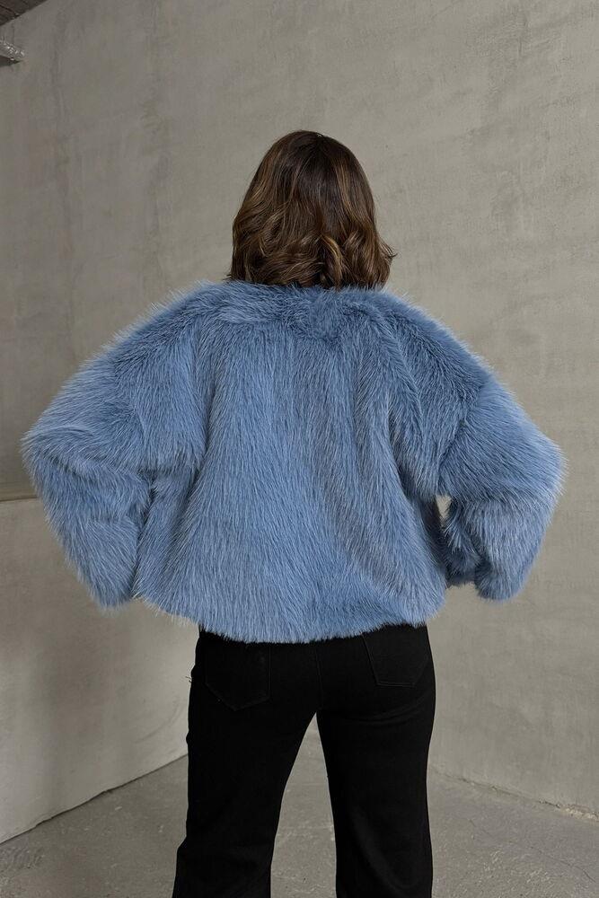 Wholesale Vest with F Feathers - Blue