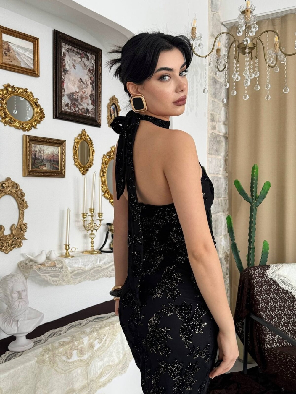Gerne Neckline Dress
