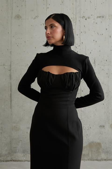 Wholesale Black Dress with Bust Cups