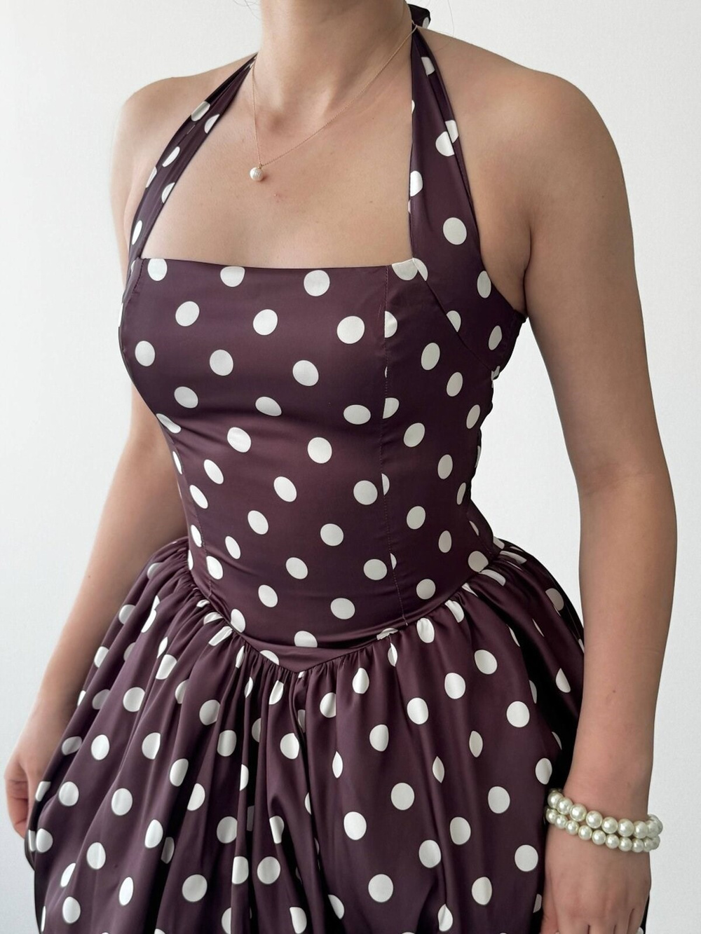 Jales Mini Dress - Brown