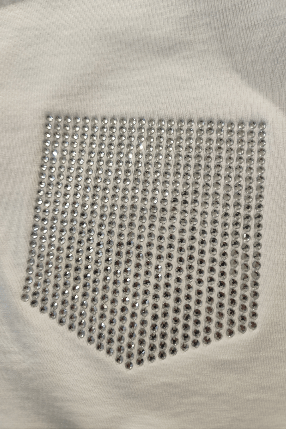 Kadın Taş Detaylı Cepli Crop T-Shirt