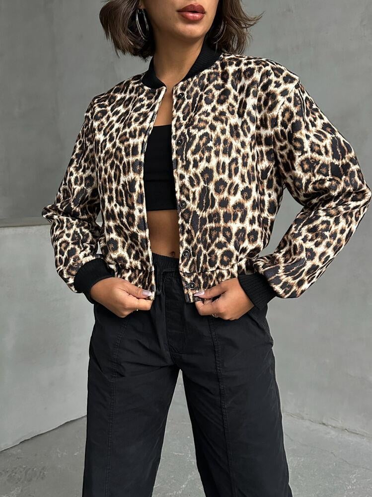 Kaşe Toptan Mont - Taş Leopar