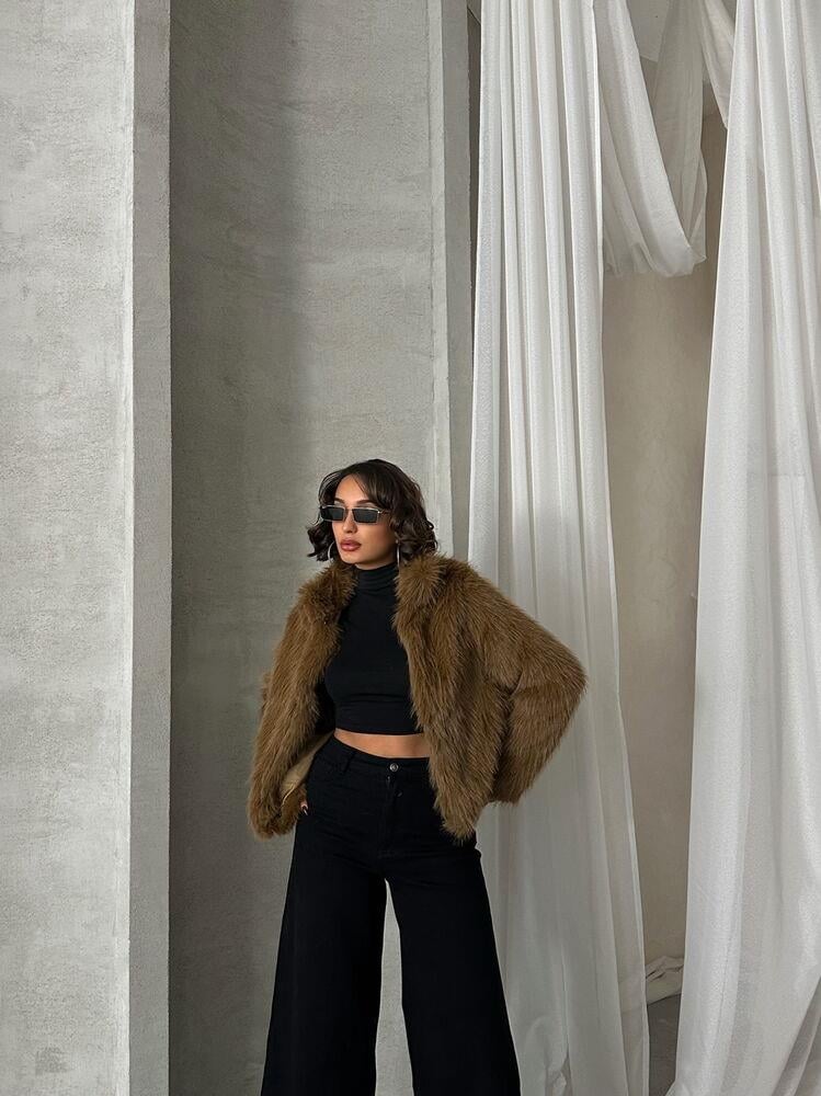 Fur Wholesale Coat - Coffee