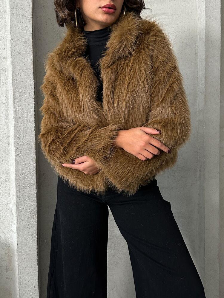 Fur Wholesale Coat - Coffee