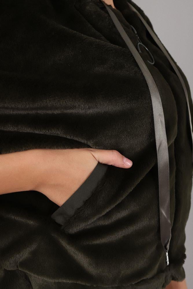 Plush Wholesale Coat - Black