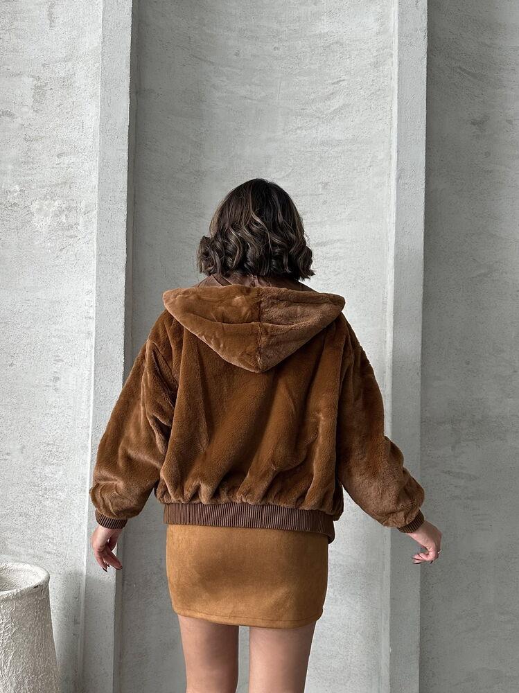 Peluş Toptan Mont - Taba