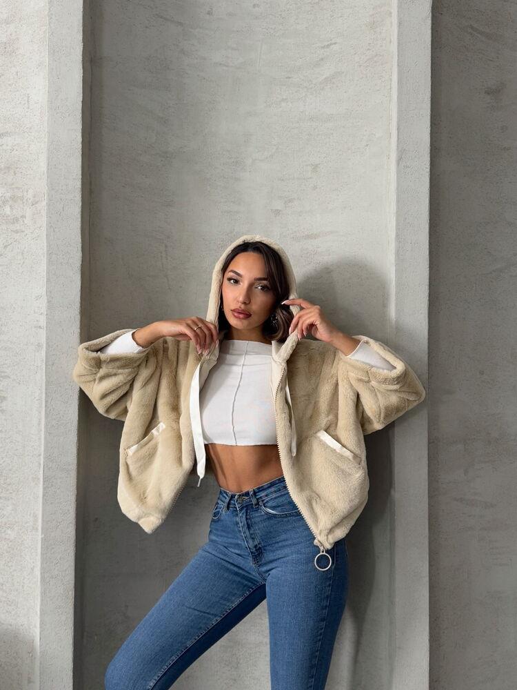 Plush Wholesale Coat - Stone