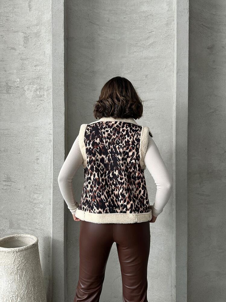 Plush Wholesale Vest - Leopard D2