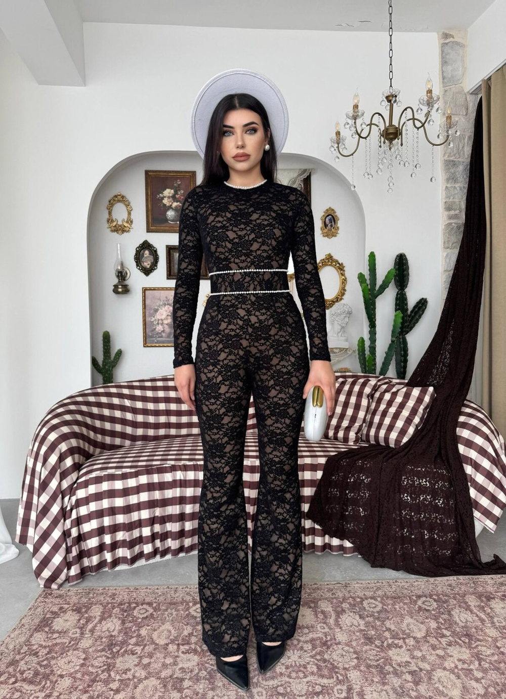 Ponas Belt-Detail Jumpsuit