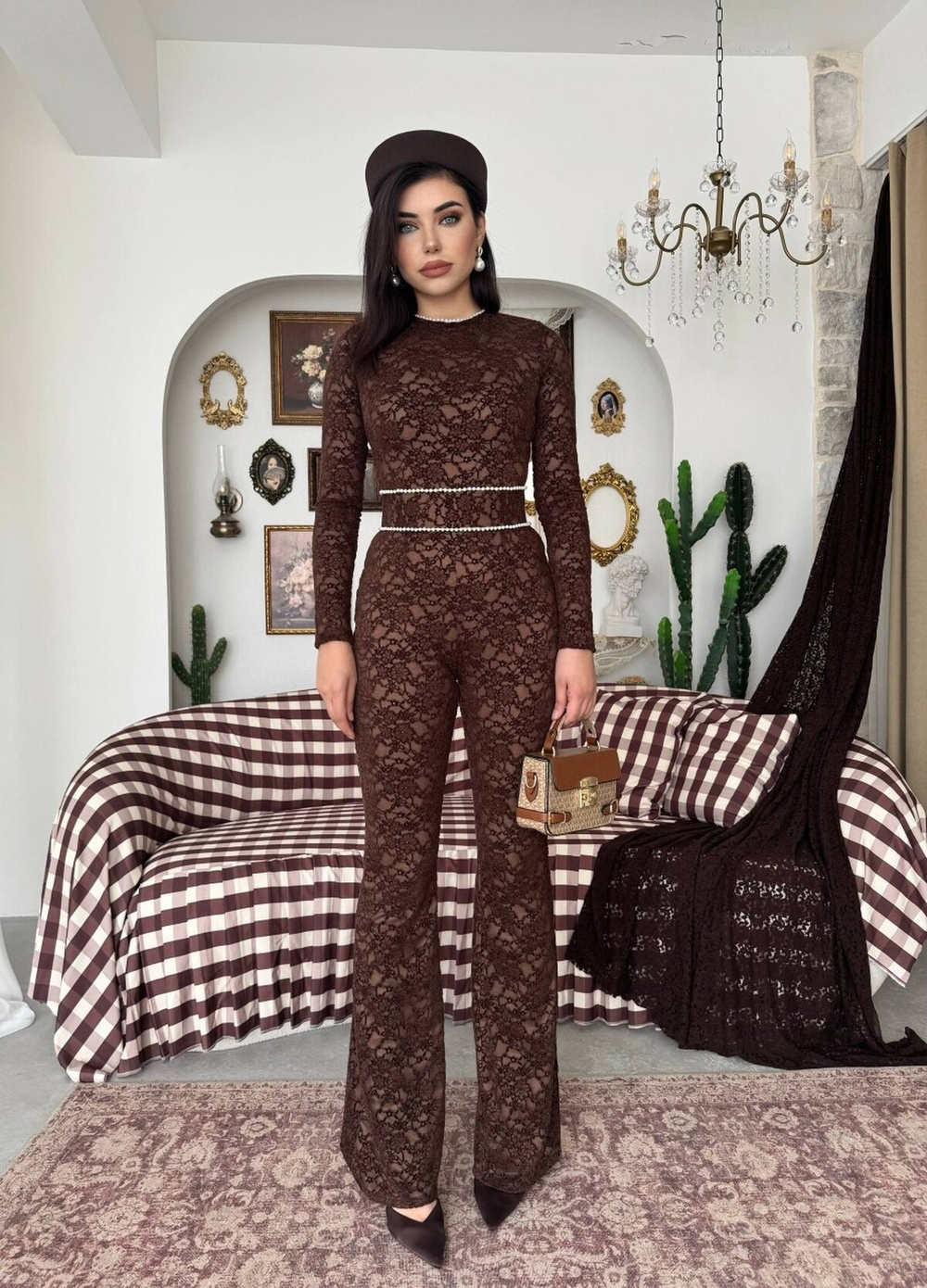 Ponas Belt-Detail Jumpsuit