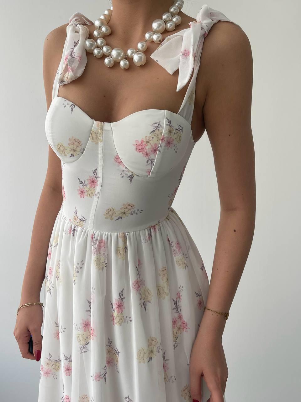 Wholesale Roseta Tie-Up Midi Dress