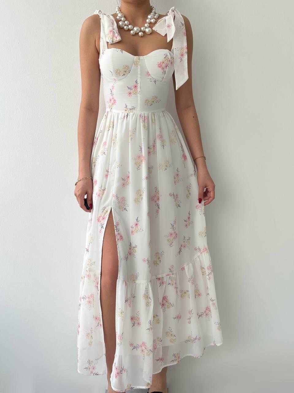 Wholesale Roseta Tie-Up Midi Dress