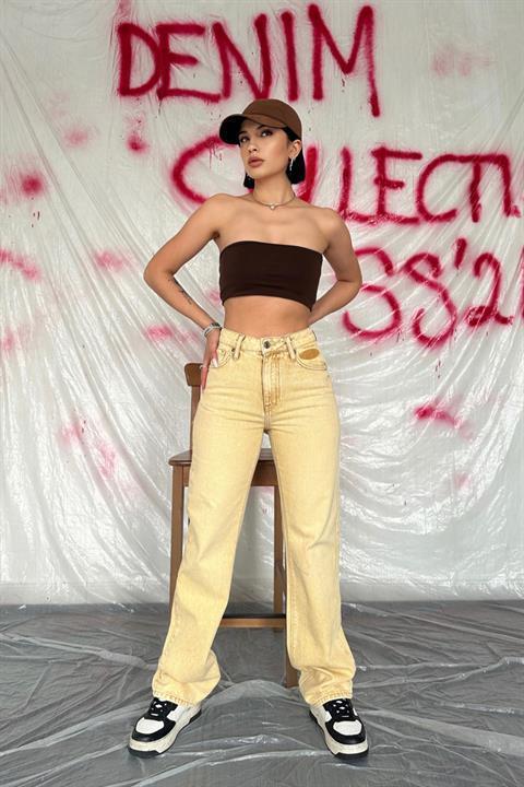 Toptan Hardal Straightmania Jeans Pantolon
