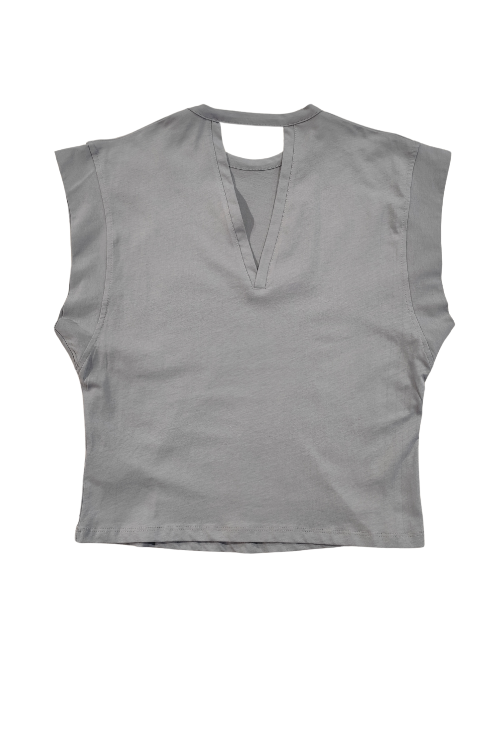 Womens Sleeveless Shoulder Detailed Basic Blouse