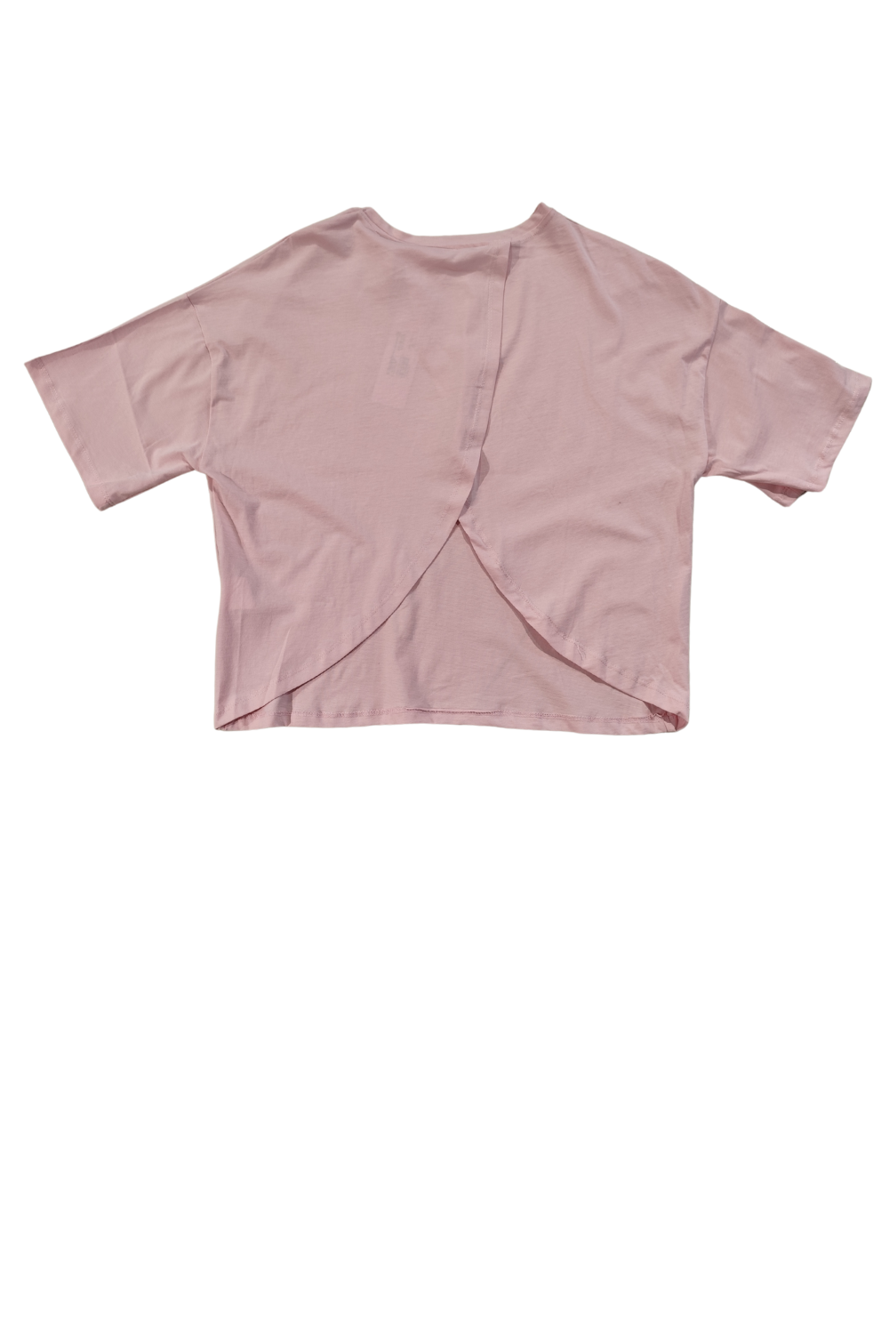 Womens Back Detailed Short Sleeve Oversize Blouse
