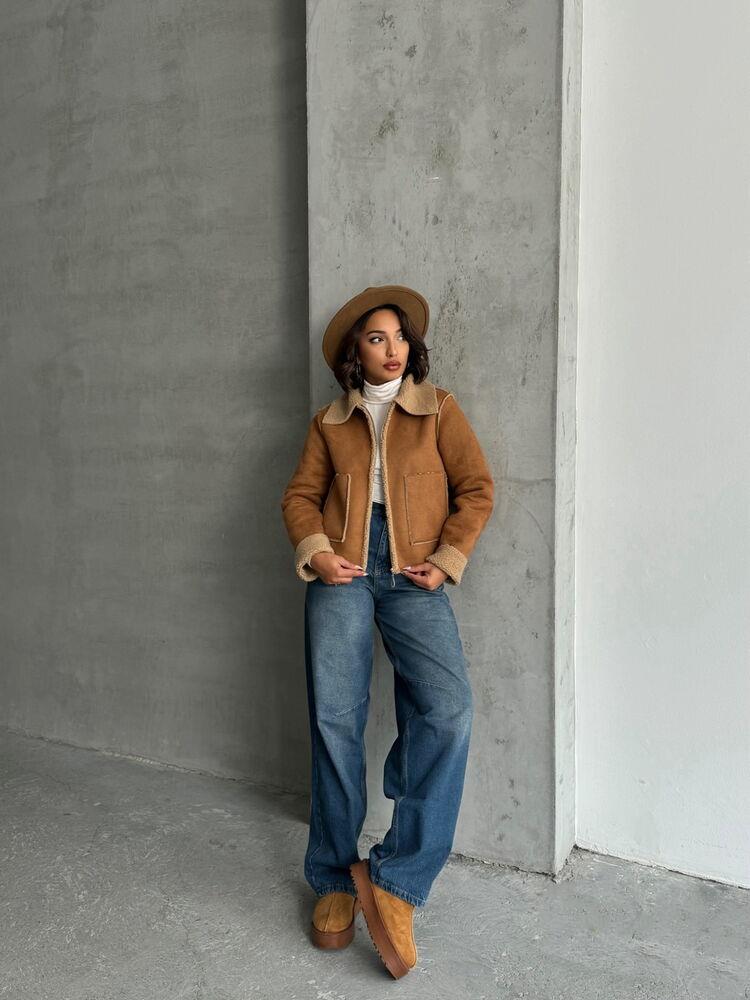 Suede Plush Wholesale Coat - Taba Taba