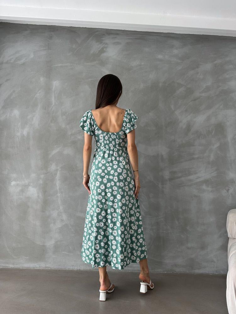Topshow Cagla Flower Printed Wholesale Dress
