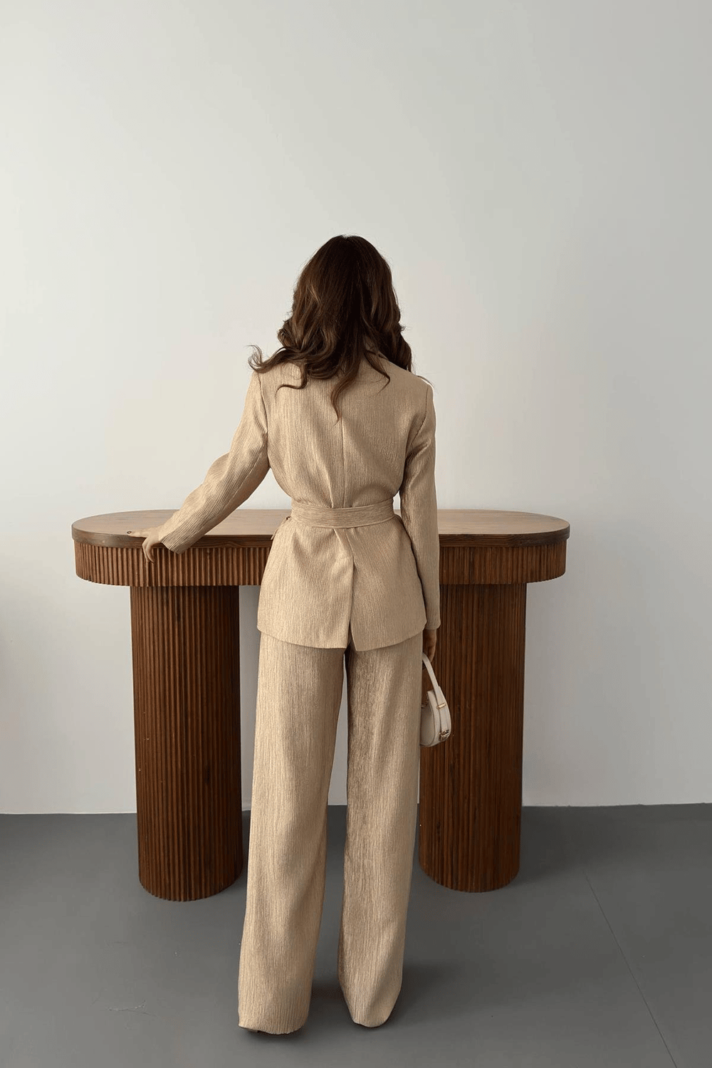 Wholesale Gold Sparkly Suit with Matching Belt