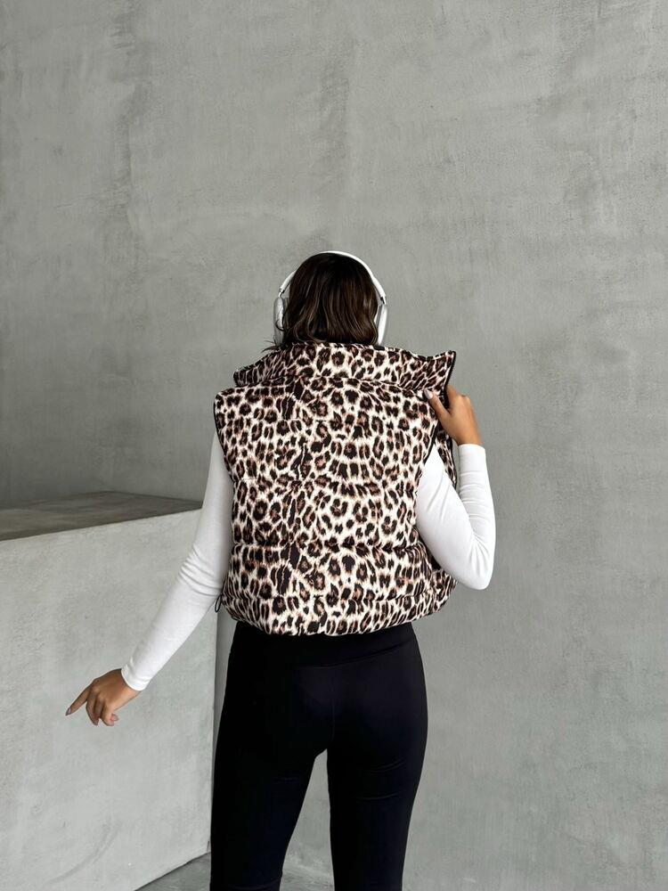 Toptan Yelek - Taş Leopar