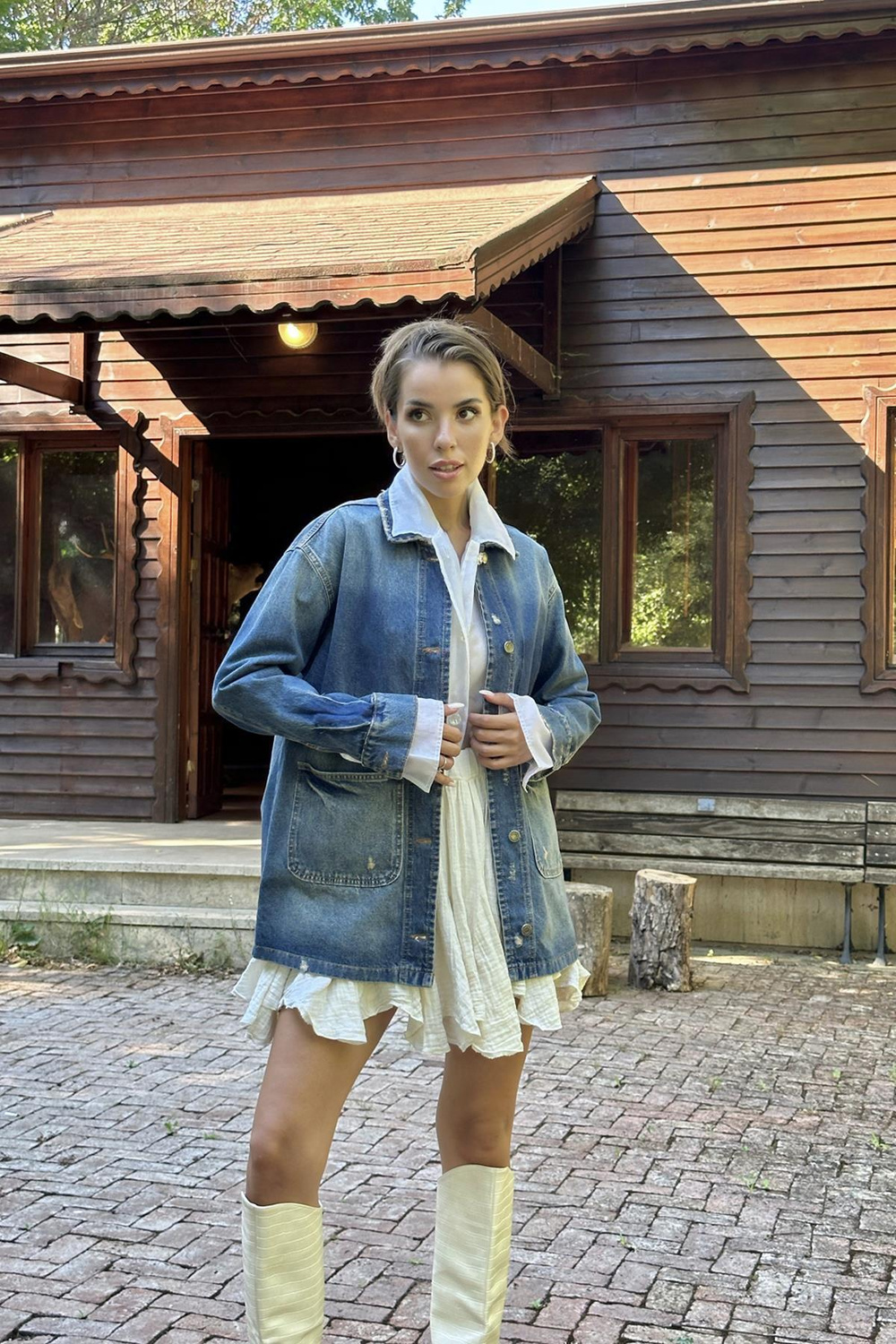 Wholesale Vintage Denim Jacket - Blue