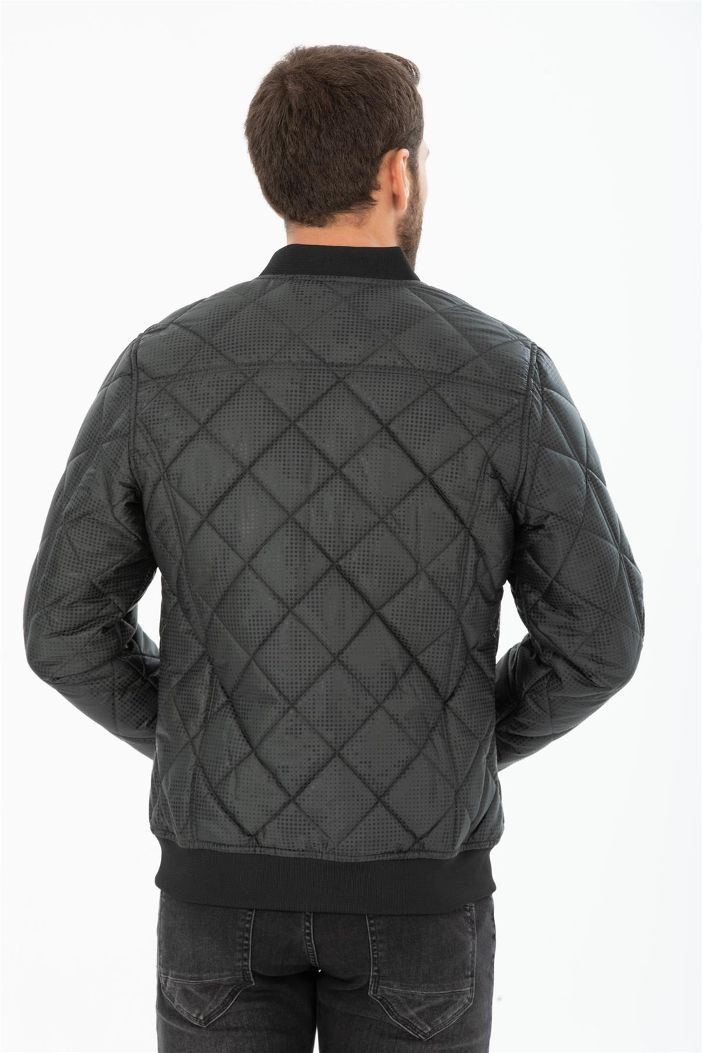 Wholesale Khaki Dot Printed Pilot Jacket