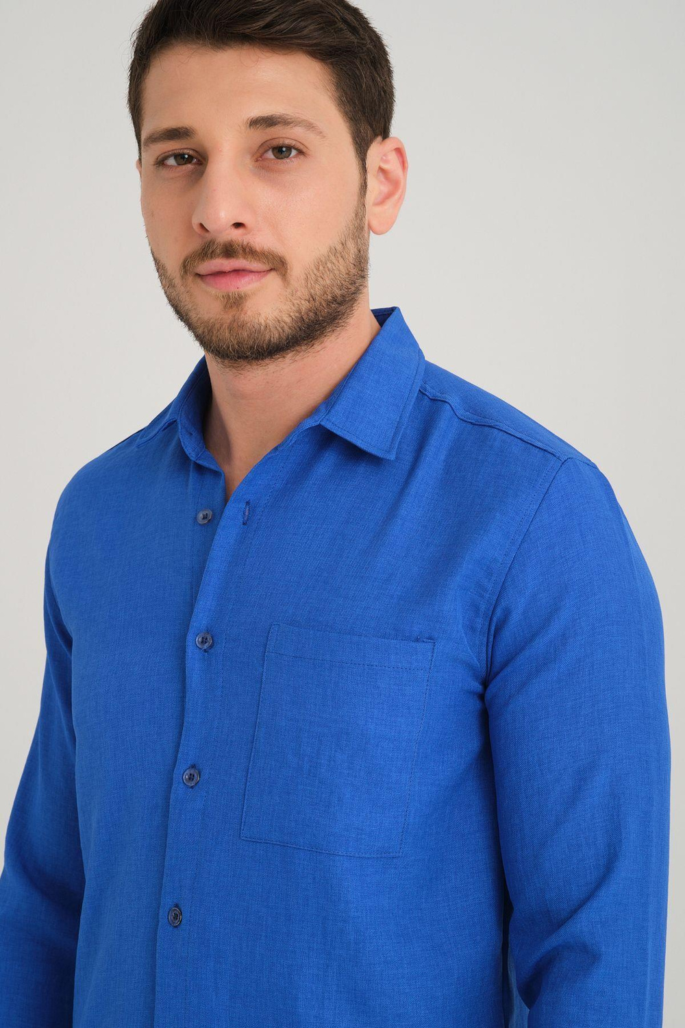 Wholesale Linel Mens Long Sleeve Regular Fit Shirt  