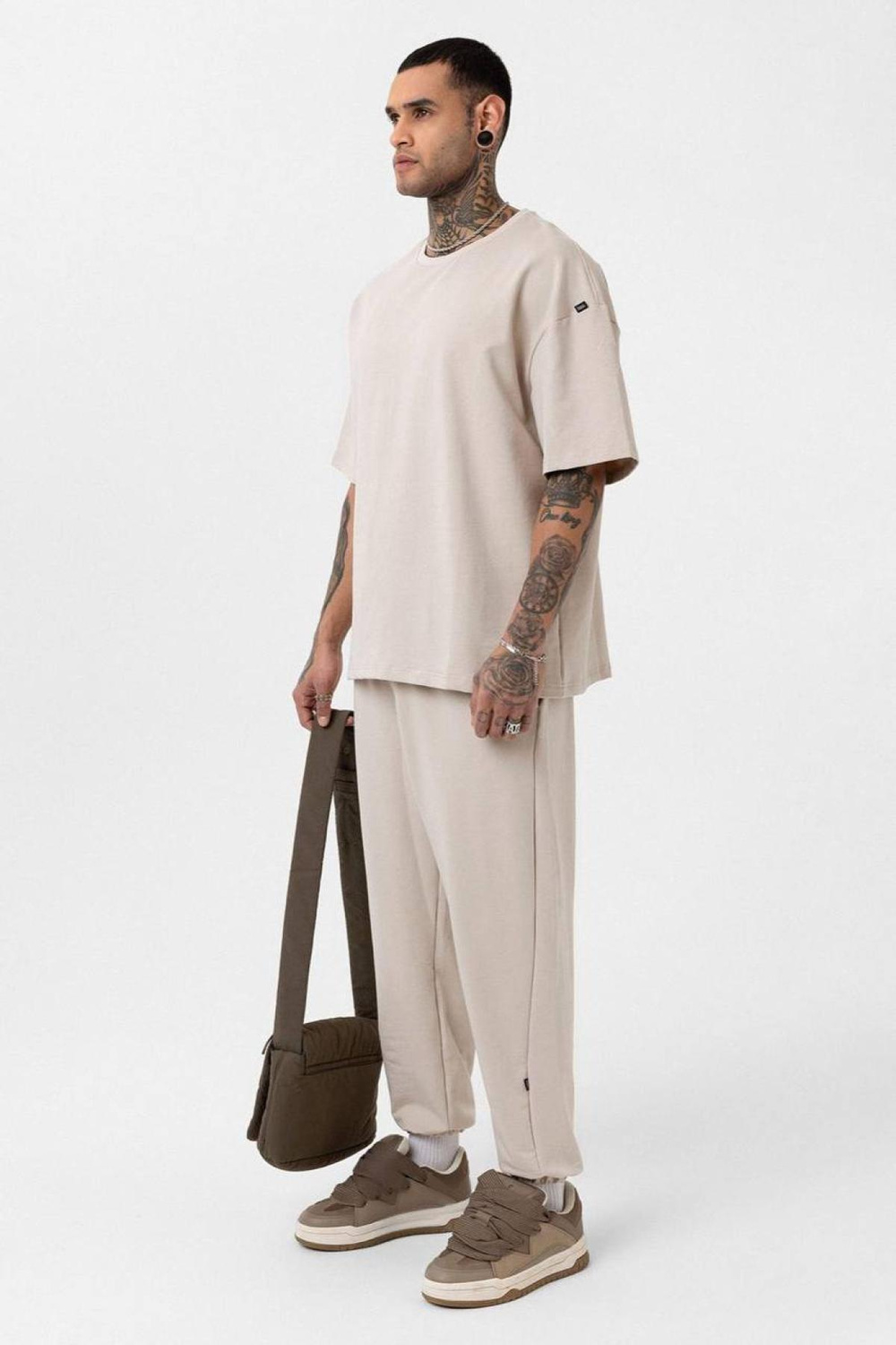 Wholesale Men Beige Tracksuit