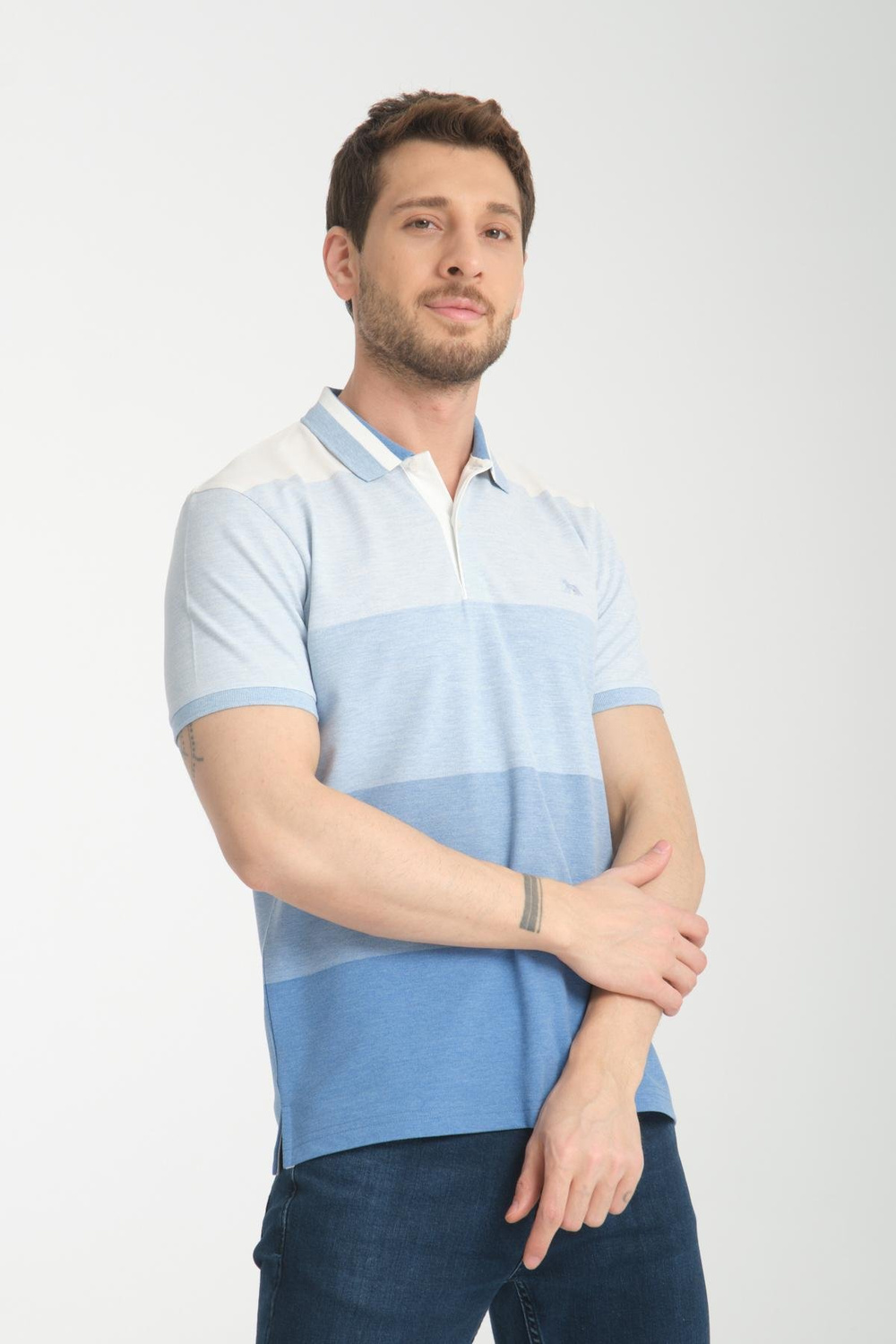 Wholesale Men Blue T-shirt