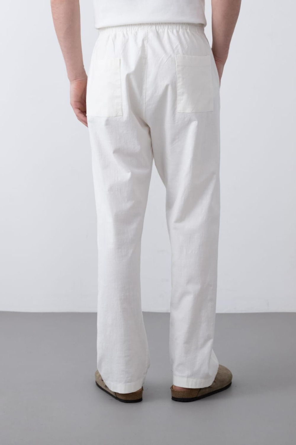 Wholesale Men Ecru Pants