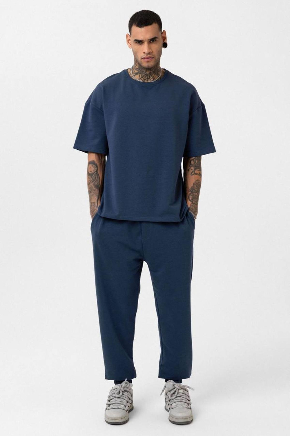 Wholesale Men Navy Tracksuit