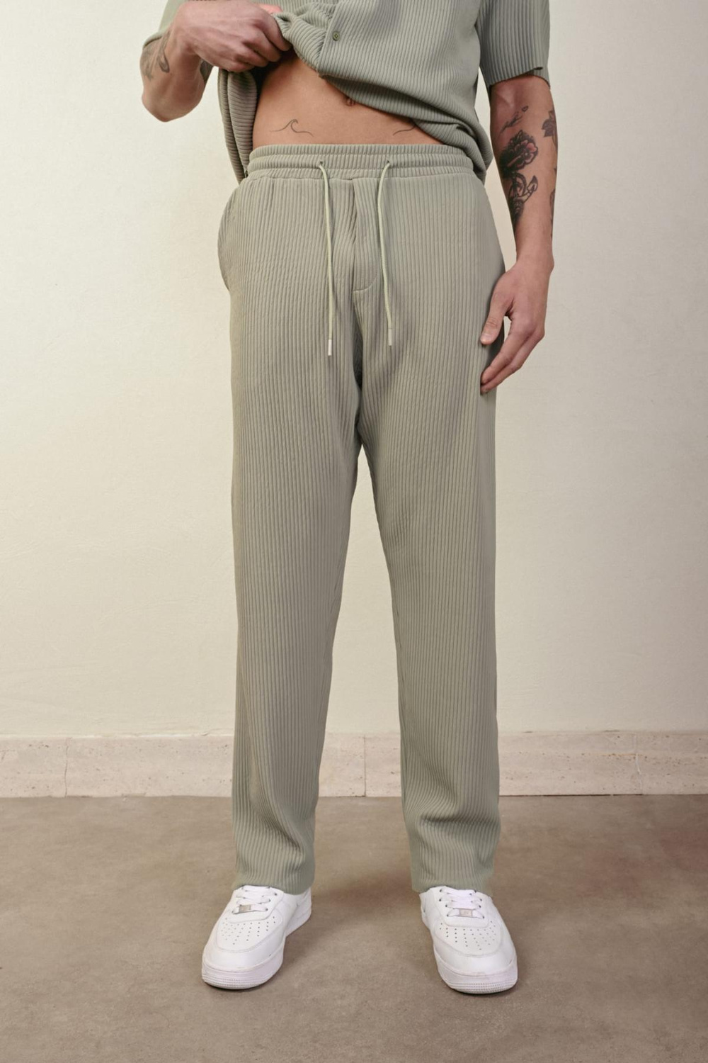 Wholesale Men Pastel Mint Pants