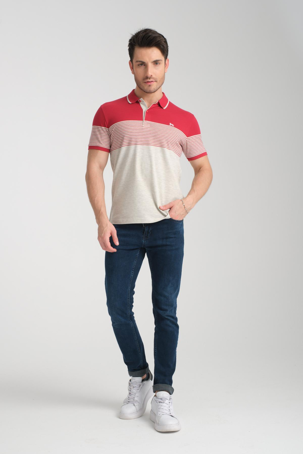 Wholesale Men Red Polo T-shirt
