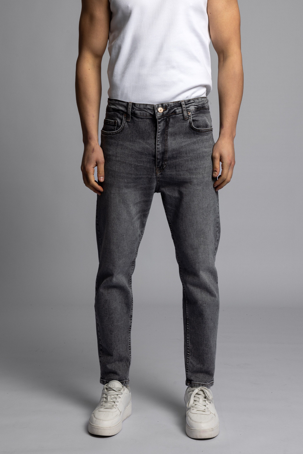 Wholesale Mens Anthracite Baggy Jeans