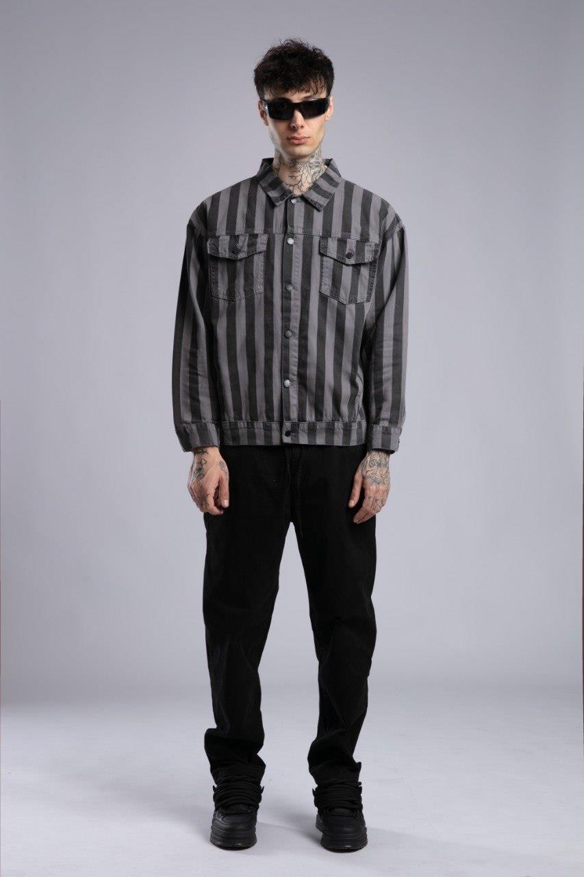 Wholesale Mens Anthracite Gabardine Jacket