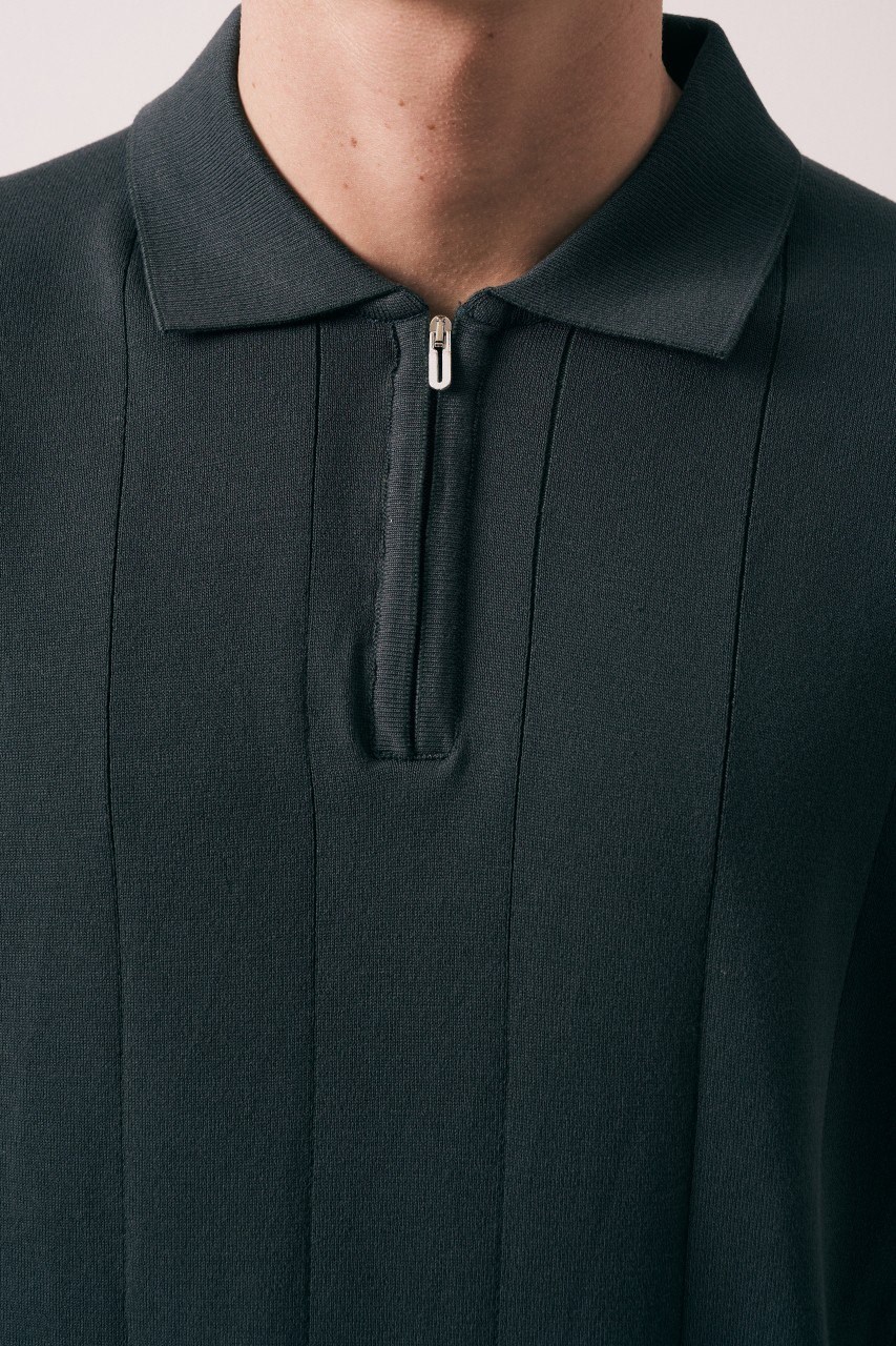 Wholesale Mens Anthracite Knit Polo T-Shirt