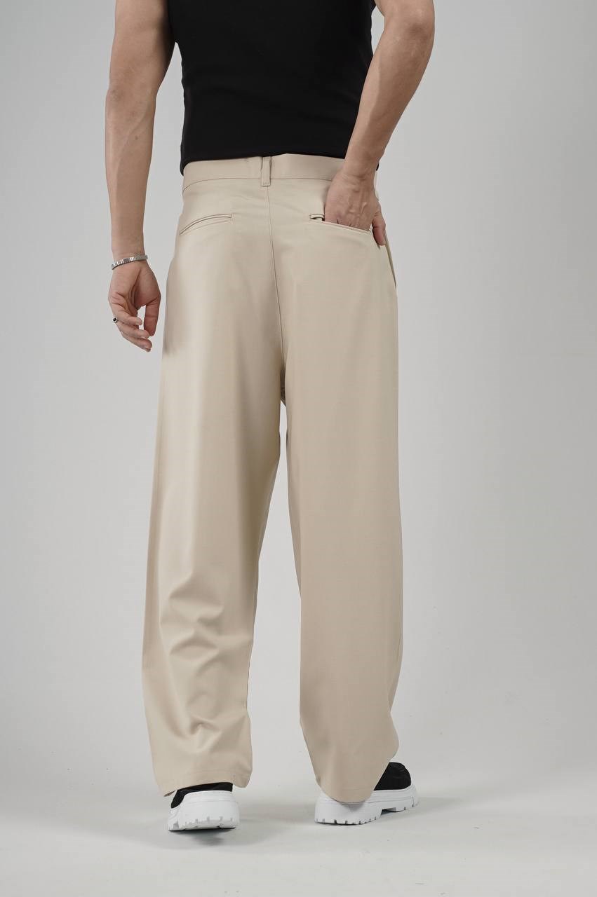 Wholesale Mens Beige Baggy Pants