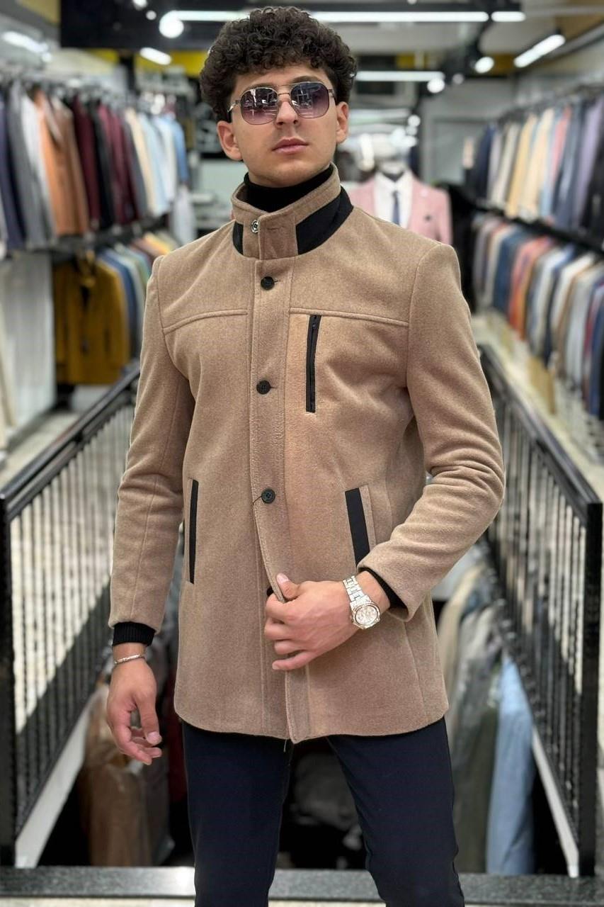 Wholesale Men's Beige Coat 1701W26-047