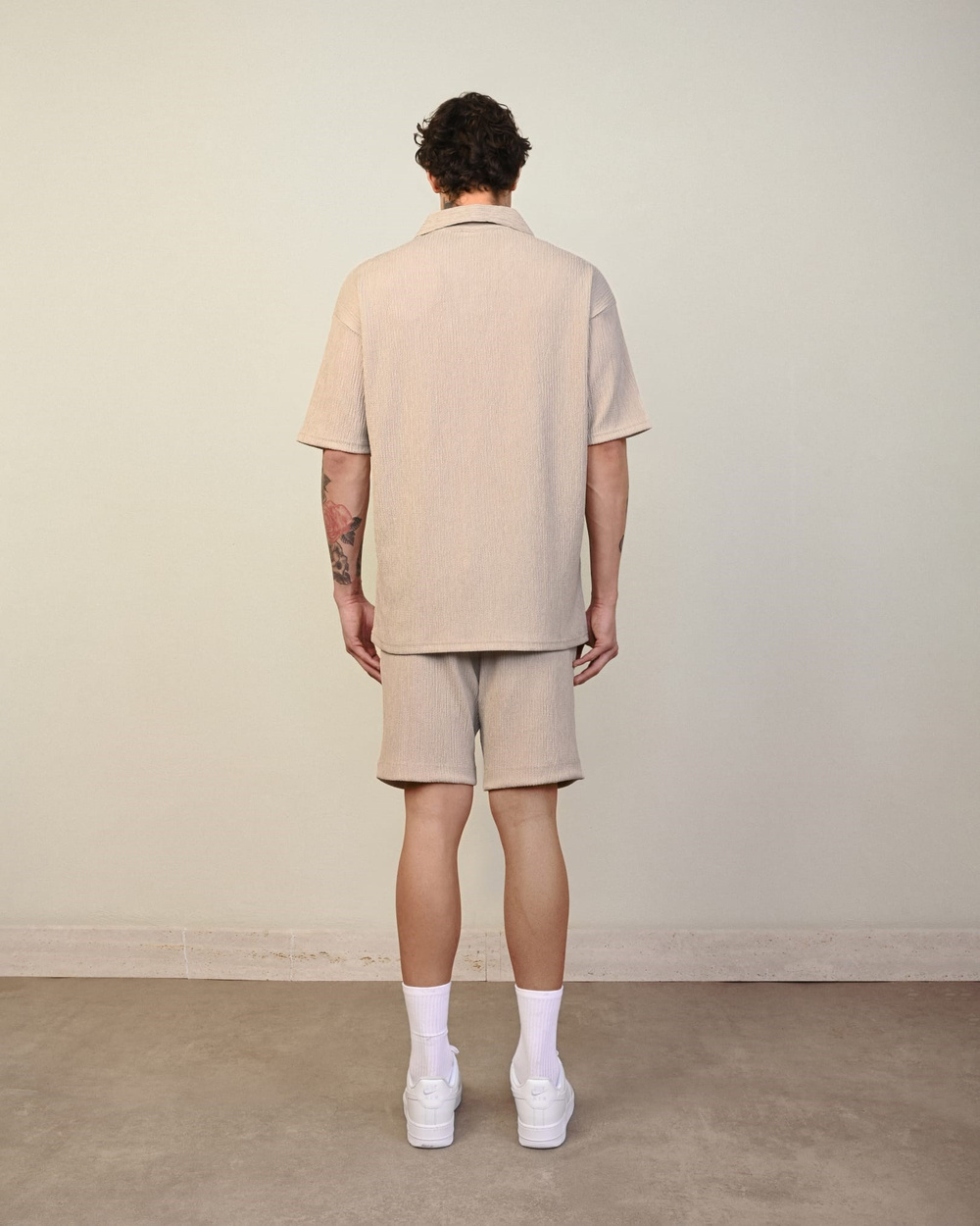 Wholesale Mens Beige Polo T-Shirt