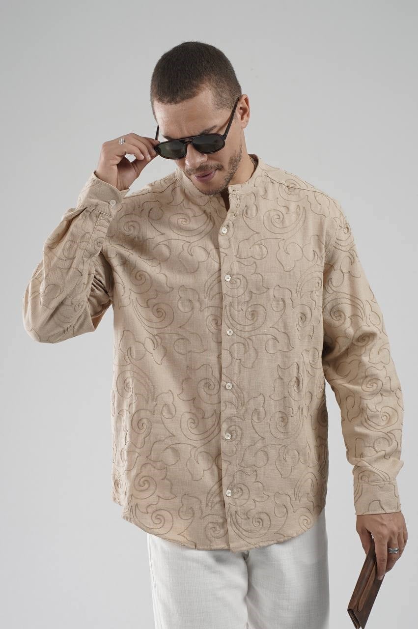 Wholesale Mens Beige Shirt