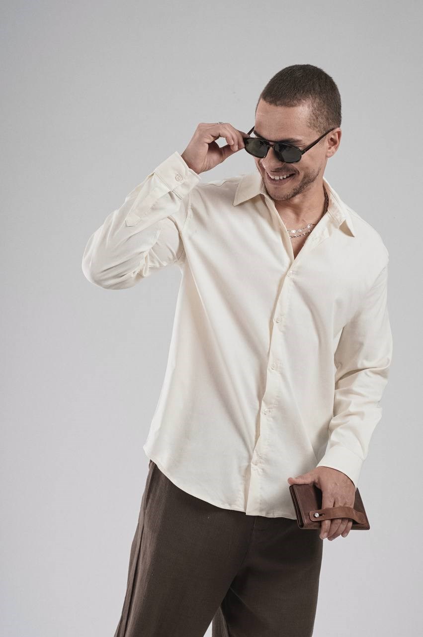 Wholesale Mens Beige Shirt