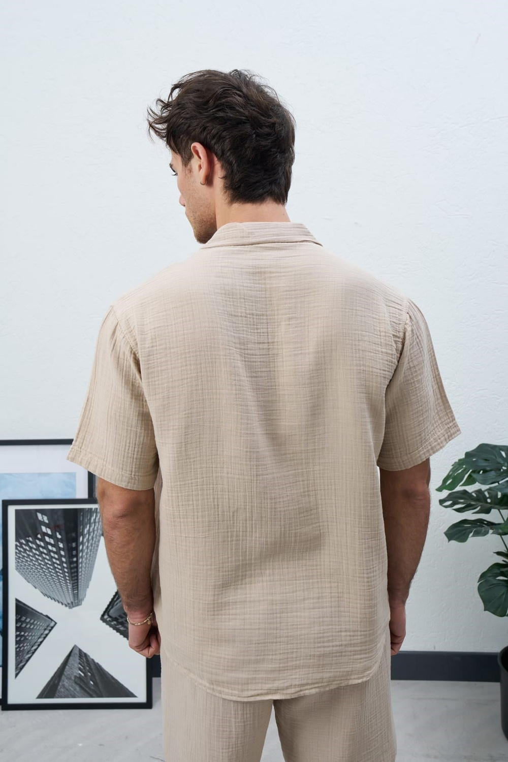 Wholesale Mens Beige Shirt