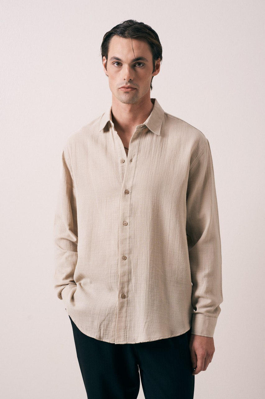 Wholesale Mens Beige Shirt