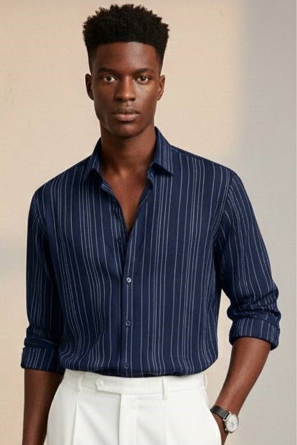 Wholesale Men's Beige Shirt 1610W26-27087
