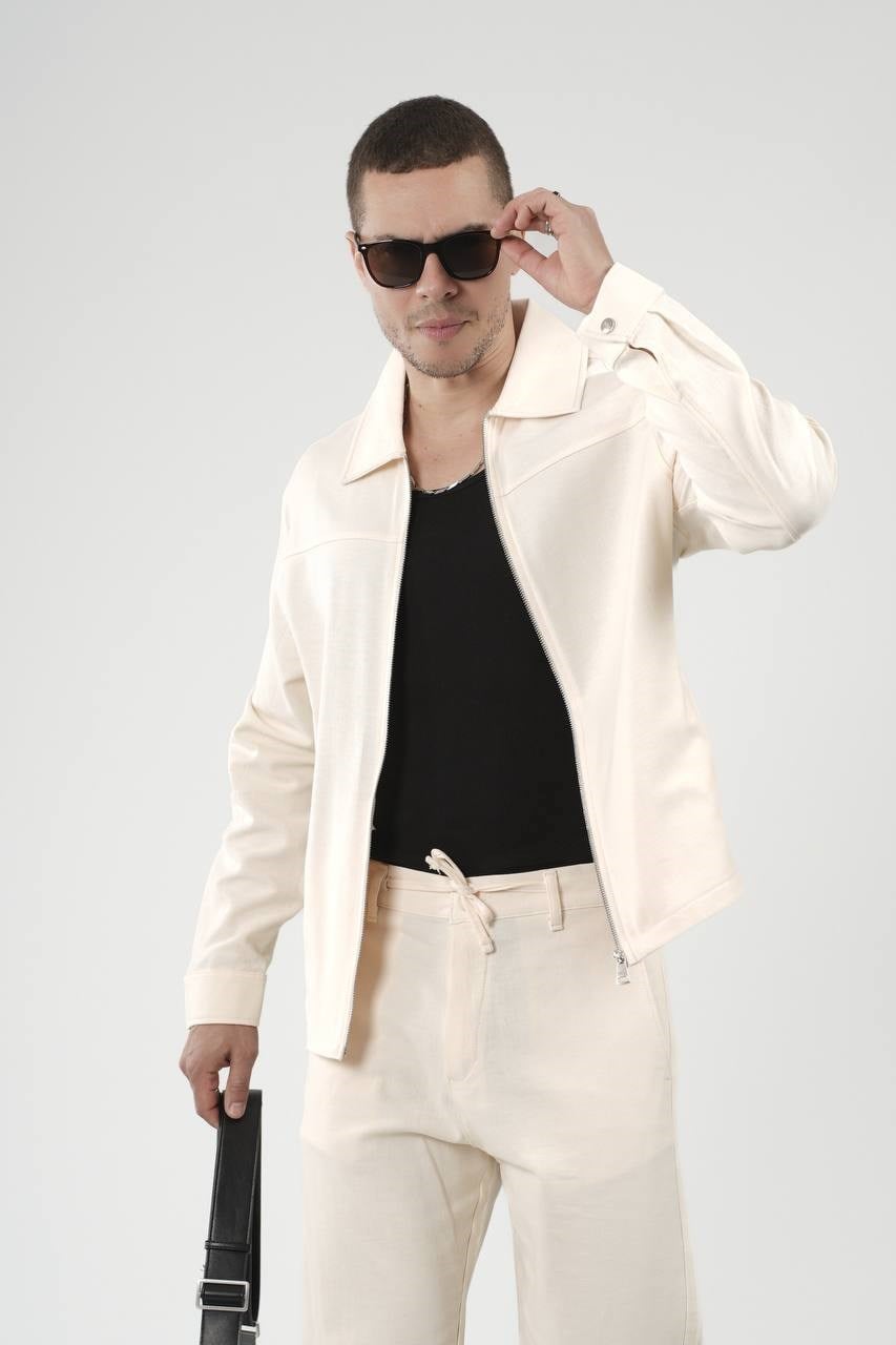 Wholesale Mens Beige Shirt and Pants Set
